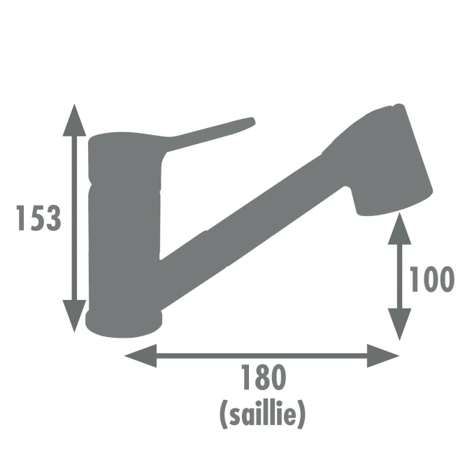 Mitigeur évier MAORE - Fabrication Française - Certifié NF