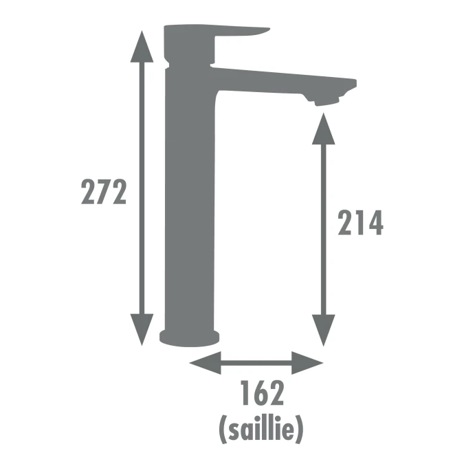Mitigeur lavabo Haut NAYAK