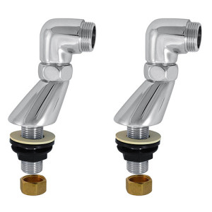 Lot de 2 colonnettes excentrées M1/2-3/4