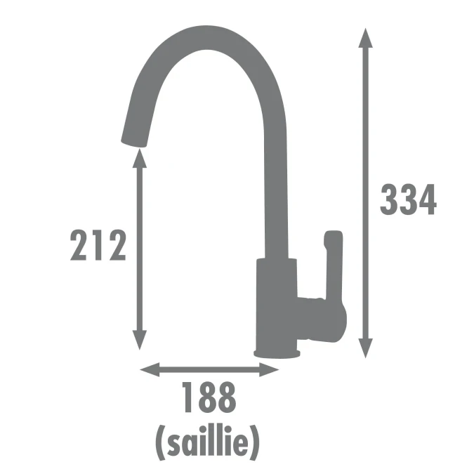 Mitigeur évier KOBEN - Fabrication Française - Certifié NF