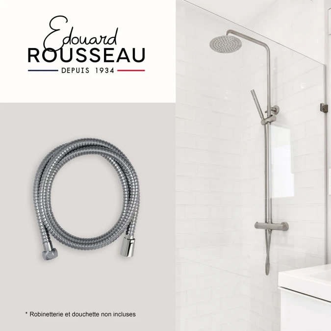 Flexible inox double agrafage anti-torsion 2,00m