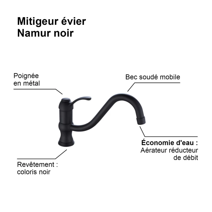 Mitigeur évier NAMUR