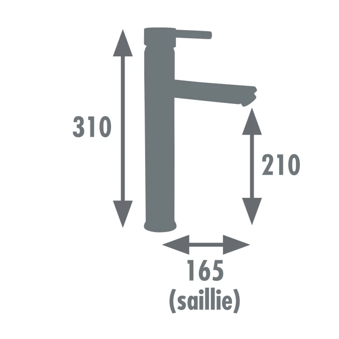 Mitigeur lavabo DOVER Haut