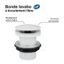 Bonde de lavabo à écoulement libre