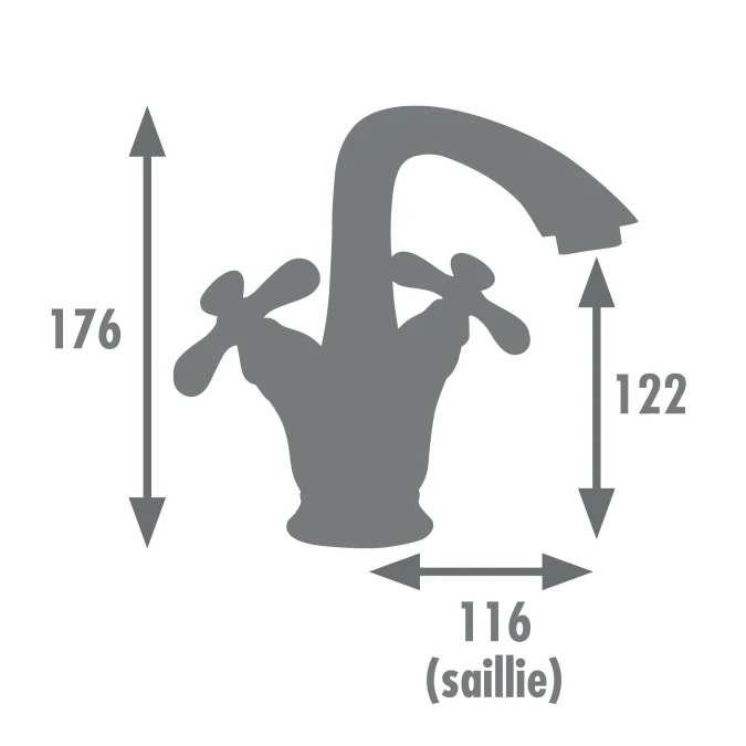 Mélangeur lavabo MINATO