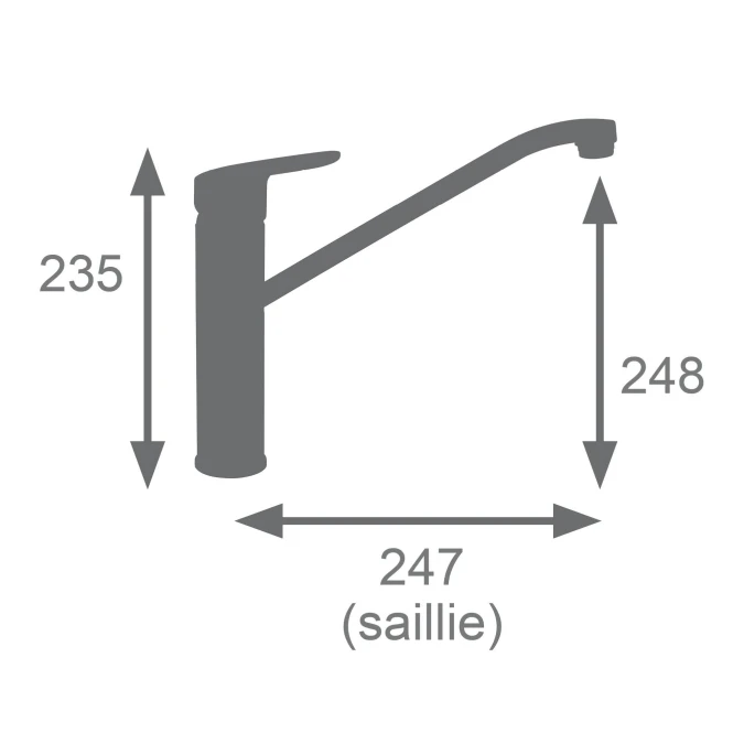 Mitigeur évier CALTO HAUT