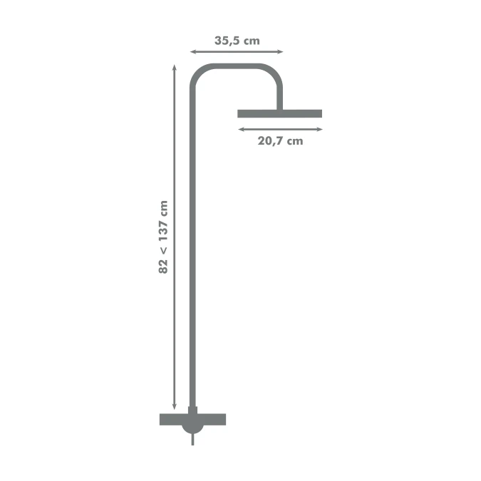Colonne de douche avec robinetterie SHENTI