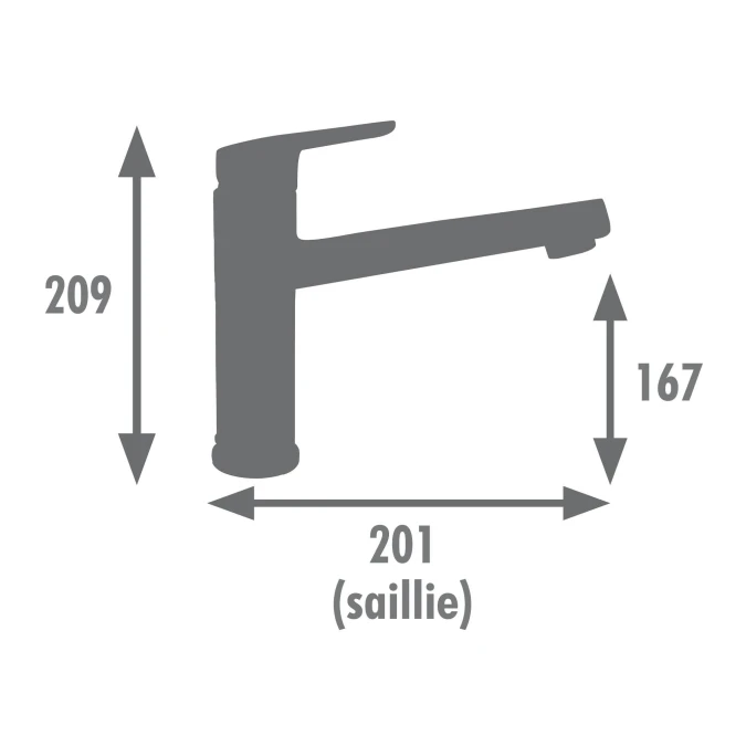 Mitigeur évier SOKAR RAPIDFIX BAS