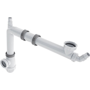 Tubulure évier 1 bac et siphon NF