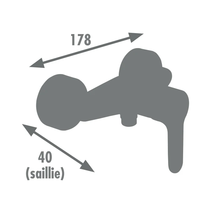 Mitigeur douche CHARK - Certifié NF - Fabrication Française