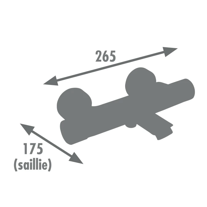 Thermostatique bain-douche GARANCE 3 - Fabrication Française