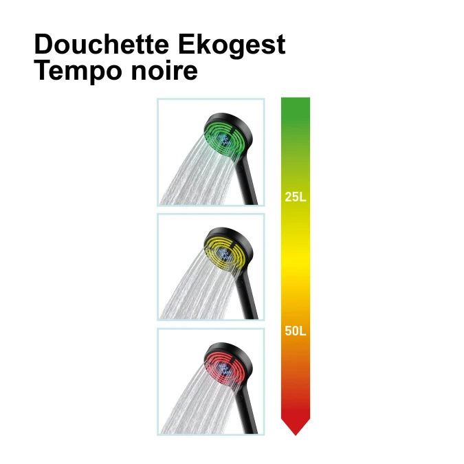 Douchette EKOGEST TEMPO avec écran de contrôle
