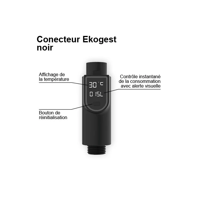 Connecteur EKOGEST avec écran de contrôle