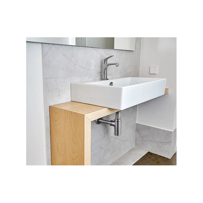 Siphon lavabo apparent réglable