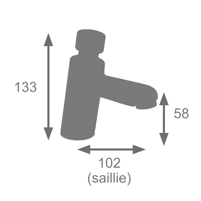 Mitigeur lave-mains TEMPORISÉ