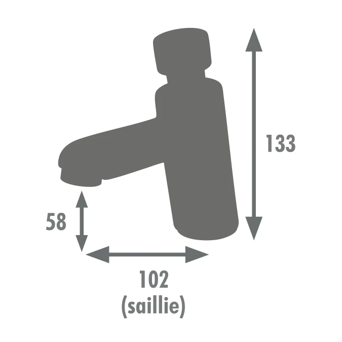 Mitigeur lave-mains TEMPORISÉ