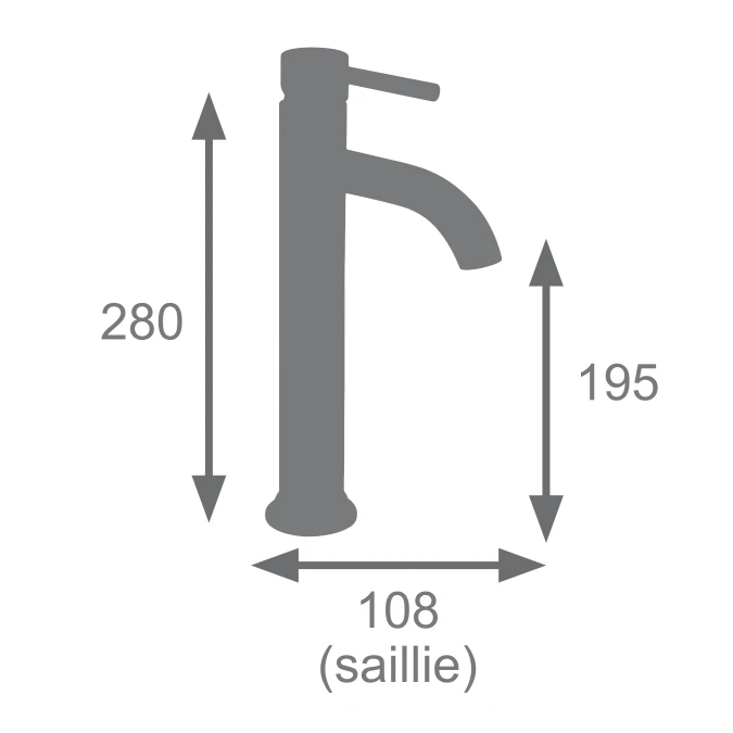 Mitigeur lavabo ILO SMALL HAUT