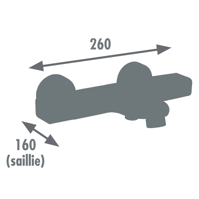 Thermostatique bain douche NIX