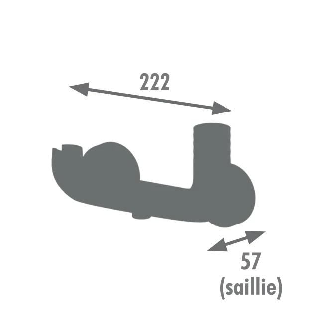 Mitigeur douche ''O'' - Fabrication Française