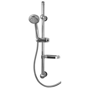 Ensemble barre de douche, douchette et flexible TAMARI 3 jets