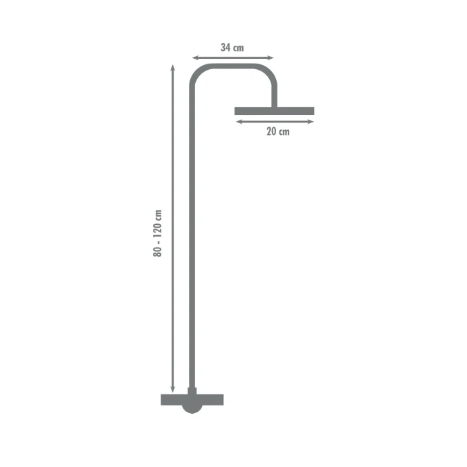 Colonne de douche thermostatique CARREE