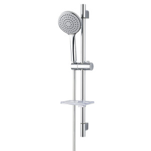 Ensemble barre de douche, douchette et flexible RAQUETTE 1 jet