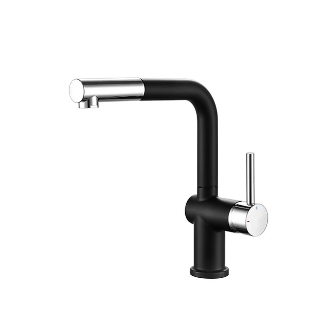 Mitigeur évier CARRÉ avec douchette extractible