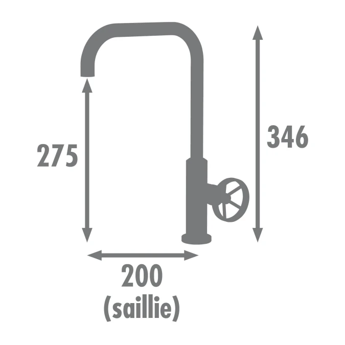 Mitigeur évier INDUSTRIEL