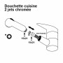 Douchette 2 jets - CUISINE