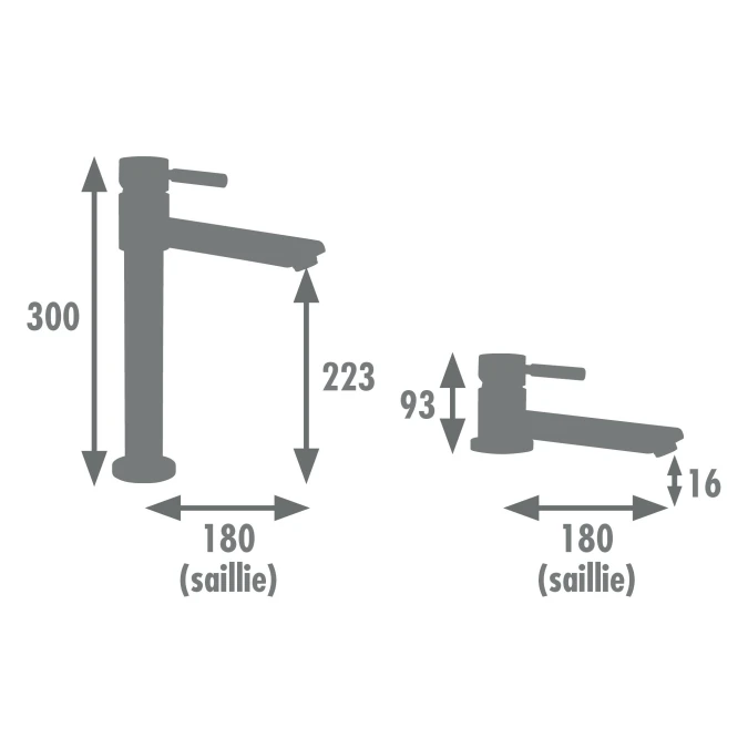 Mitigeur évier encastrable DOVERSCOPE