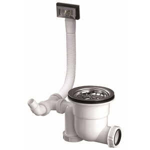 Bonde évier EASYCLEAN avec trop plein 1 bac