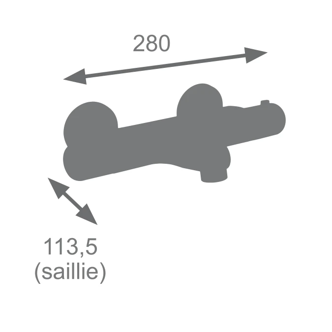 Thermostatique bain-douche VOLGA 2