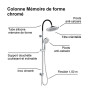 Colonne de douche sans robinetterie MEMOIRE FORME