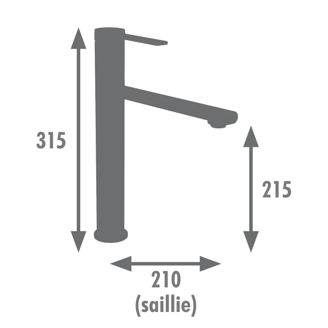 Mitigeur lavabo DIGS HAUT