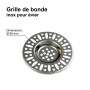 Grille de Bonde pour évier - Ø 80 mm