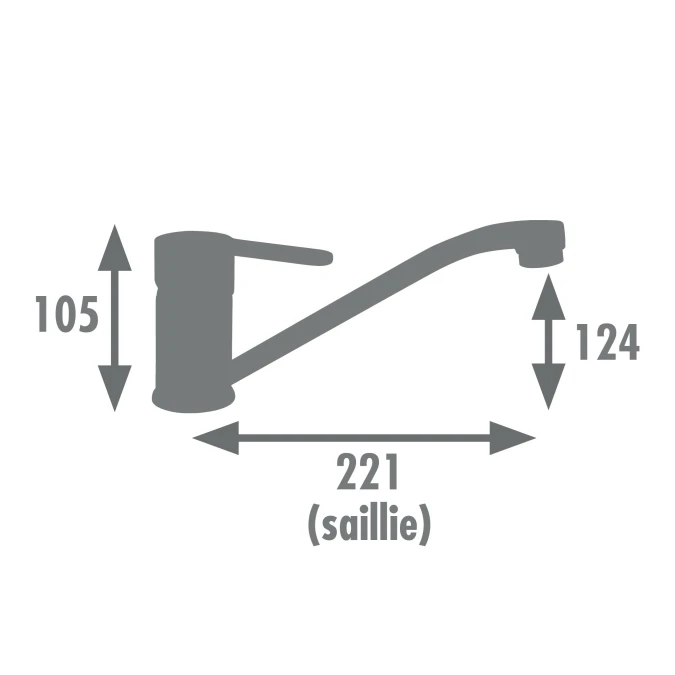 Mitigeur évier BORN - Fabrication Française - Certifié NF