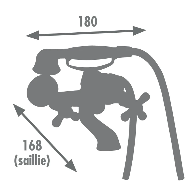 Mélangeur bain douche RETRO