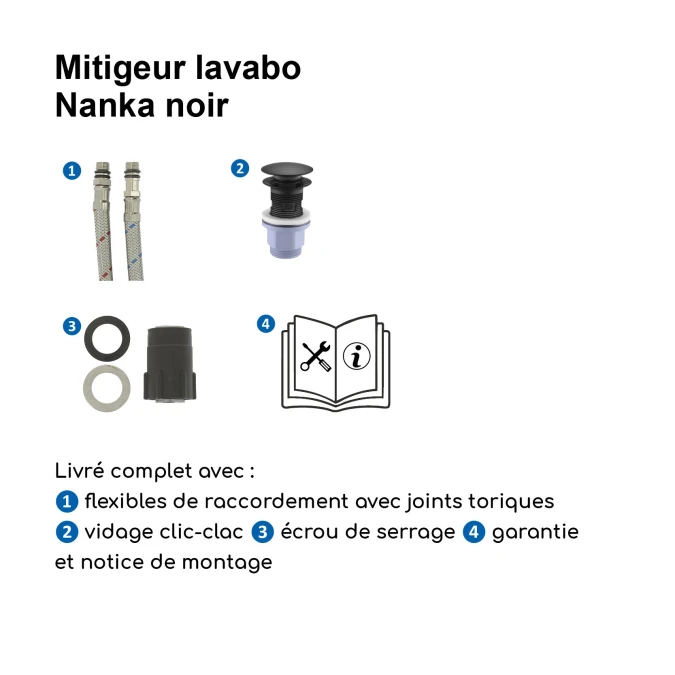 Mélangeur lavabo NANKA
