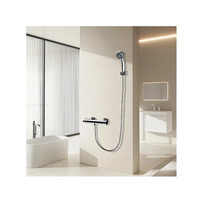 Ensemble flexible et douchette TAMARI 2 jets