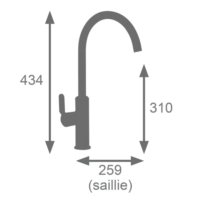 Mitigeur évier MOLTY