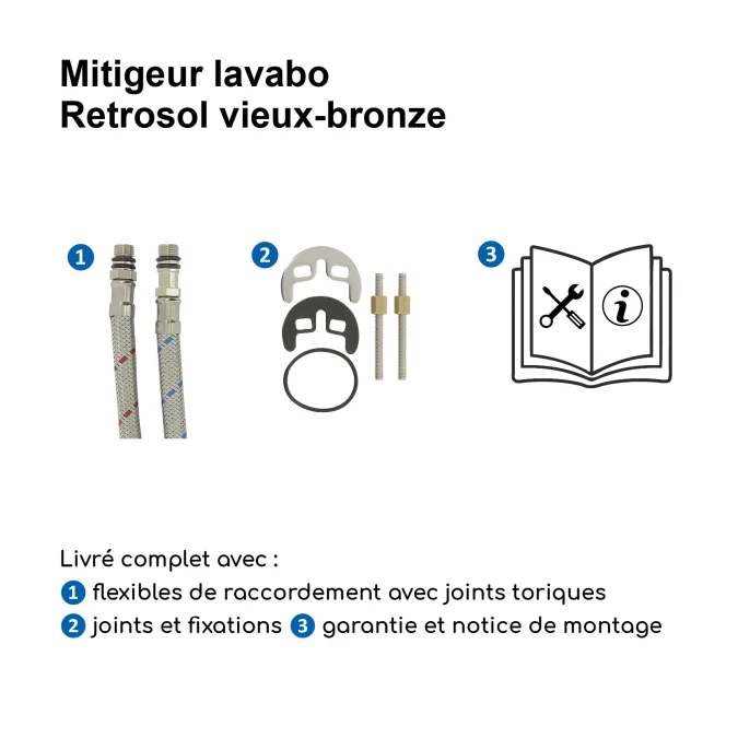 Mélangeur lavabo RETRO