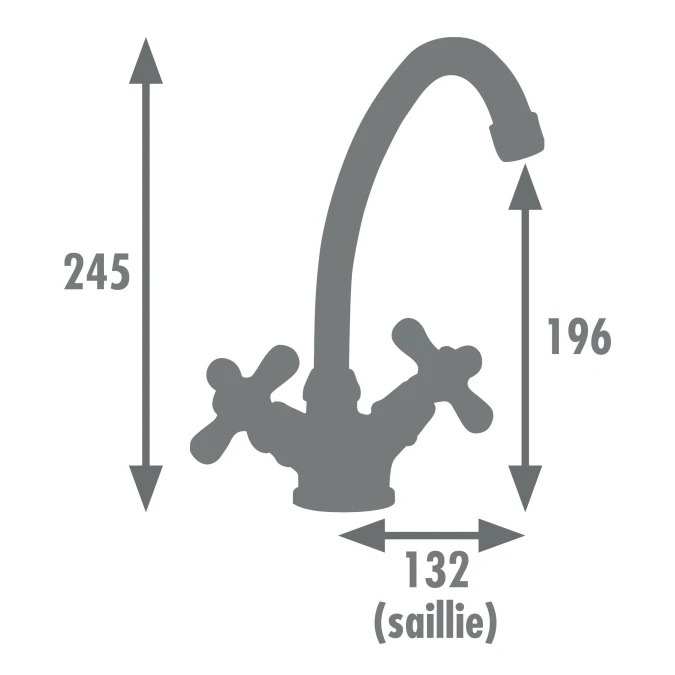 Mélangeur lavabo RETRO