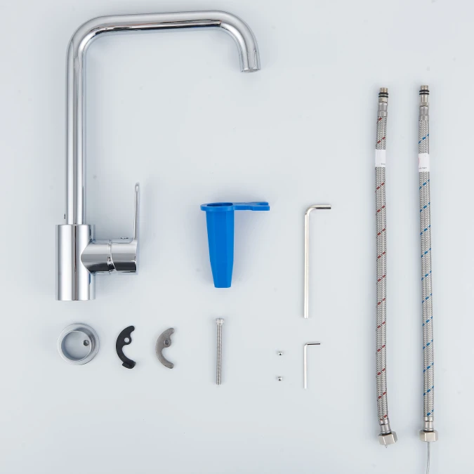 Mitigeur évier Carré GRIBS RAPIDFIX - Fixation par le dessus