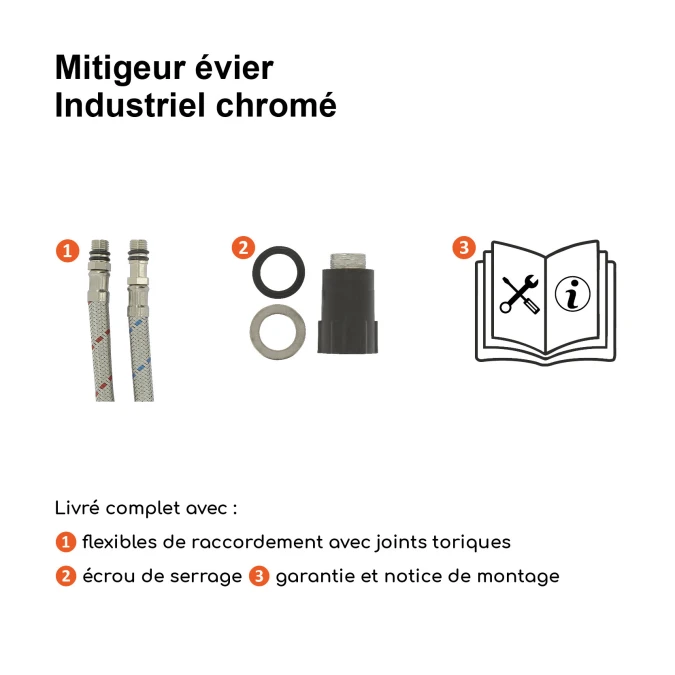 Seconde Chance - Mitigeur Evier INDUSTRIEL
