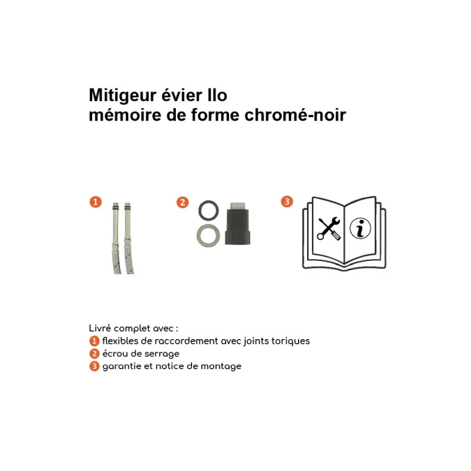 Mitigeur évier ILO MEMOIRE DE FORME