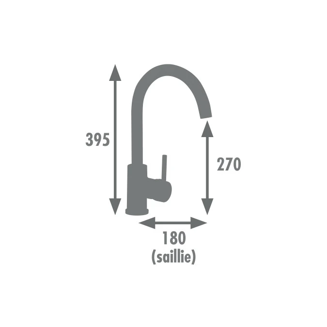 Mitigeur évier ILO MEMOIRE DE FORME