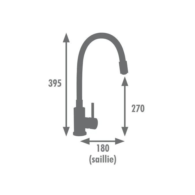 Mitigeur évier ILO MEMOIRE DE FORME