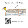 Mitigeur évier rond GRIBS RAPIDFIX - Fixation par le dessus