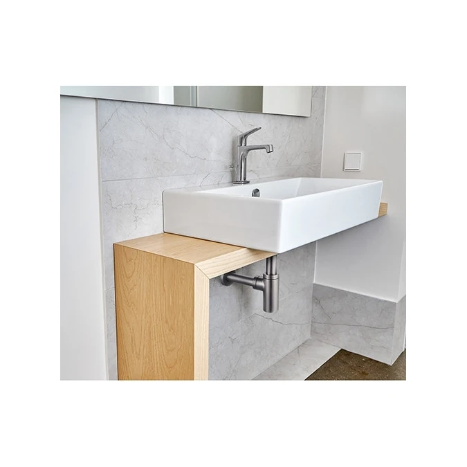 Siphon lavabo apparent réglable