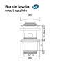 Bonde lavabo clic-clac NF